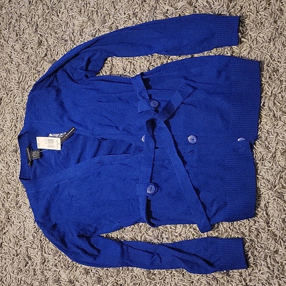 Grace Elements Sweaters - Grace Elements Women's royal blue button down cardigan. Size XL. Brand new. NWT